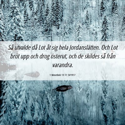 Picture 06 - 1 Mosebok 13:11 SV1917 - Så utvalde då Lot åt sig hela Jordanslätten. - Bible Verse Picture