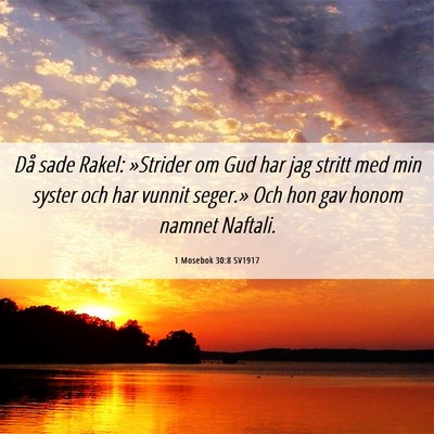 Picture 06 - 1 Mosebok 30:8 SV1917 - Då sade Rakel: »Strider om Gud har jag stritt - Bible Verse Picture