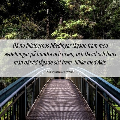 Picture 06 - 1 Samuelsboken 29:2 SV1917 - Då nu filistéernas hövdingar tågade fram med - Bible Verse Picture