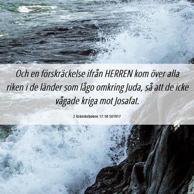 Picture 06 - 2 Krönikeboken 17:10 SV1917 - Och en förskräckelse ifrån HERREN kom över - Bible Verse Picture