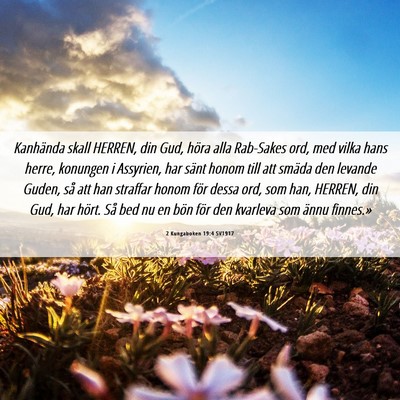 Picture 06 - 2 Kungaboken 19:4 SV1917 - Kanhända skall HERREN, din Gud, höra alla - Bible Verse Picture