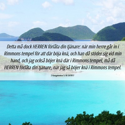 Picture 06 - 2 Kungaboken 5:18 SV1917 - Detta må dock HERREN förlåta din tjänare: - Bible Verse Picture