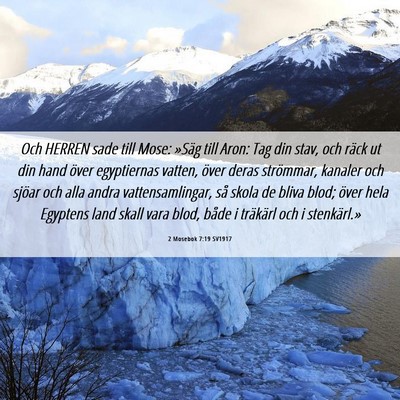 Picture 06 - 2 Mosebok 7:19 SV1917 - Och HERREN sade till Mose: »Säg till Aron: Tag - Bible Verse Picture
