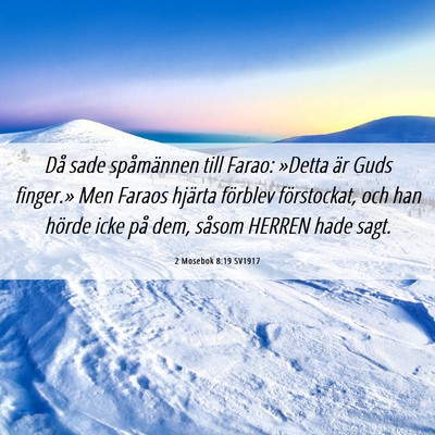 Picture 06 - 2 Mosebok 8:19 SV1917 - Då sade spåmännen till Farao: »Detta är Guds - Bible Verse Picture