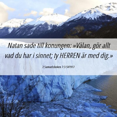 Picture 06 - 2 Samuelsboken 7:3 SV1917 - Natan sade till konungen: »Välan, gör allt vad - Bible Verse Picture