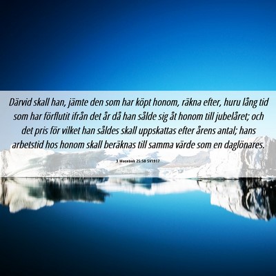 Picture 06 - 3 Mosebok 25:50 SV1917 - Därvid skall han, jämte den som har köpt - Bible Verse Picture