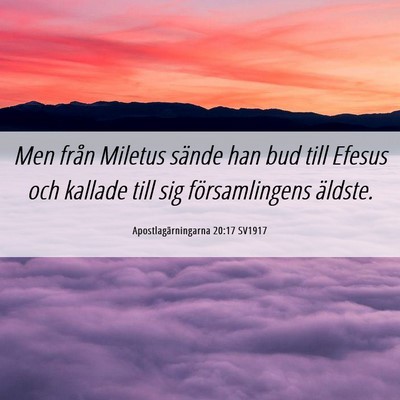 Picture 06 - Apostlagärningarna 20:17 SV1917 - Men från Miletus sände han bud till Efesus och - Bible Verse Picture