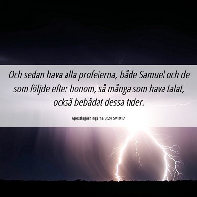 Picture 06 - Apostlagärningarna 3:24 SV1917 - Och sedan hava alla profeterna, både Samuel och - Bible Verse Picture