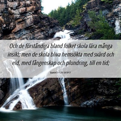 Picture 06 - Daniel 11:33 SV1917 - Och de förståndiga bland folket skola lära - Bible Verse Picture