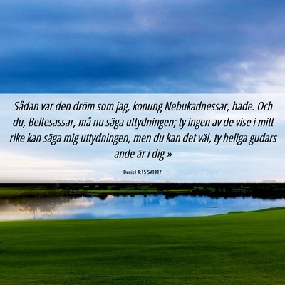 Picture 06 - Daniel 4:15 SV1917 - Sådan var den dröm som jag, konung - Bible Verse Picture