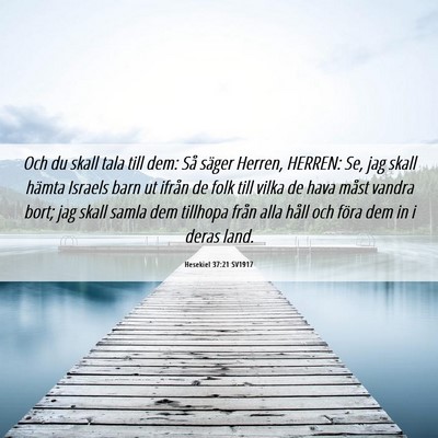Picture 06 - Hesekiel 37:21 SV1917 - Och du skall tala till dem: Så säger Herren, - Bible Verse Picture