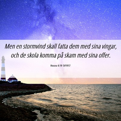 Picture 06 - Hosea 4:19 SV1917 - Men en stormvind skall fatta dem med sina vingar, - Bible Verse Picture