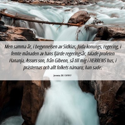Picture 06 - Jeremia 28:1 SV1917 - Men samma år, i begynnelsen av Sidkias, Juda - Bible Verse Picture