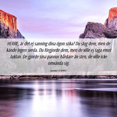 Picture 06 - Jeremia 5:3 SV1917 - HERRE, är det ej sanning dina ögon söka? Du - Bible Verse Picture