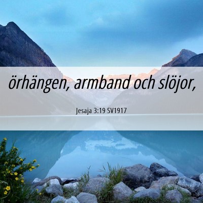 Picture 06 - Jesaja 3:19 SV1917 - örhängen, armband och - Bible Verse Picture