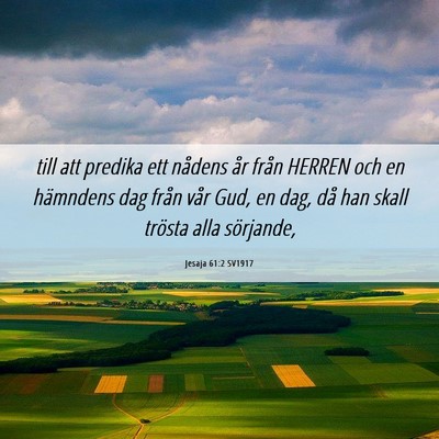 Picture 06 - Jesaja 61:2 SV1917 - till att predika ett nådens år från HERREN och - Bible Verse Picture