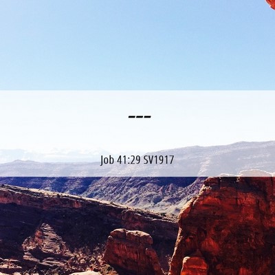 Picture 06 - Job 41:29 SV1917 -  - Bible Verse Picture