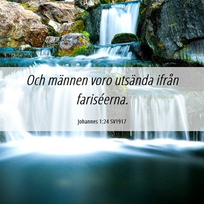 Picture 06 - Johannes 1:24 SV1917 - Och männen voro utsända ifrån - Bible Verse Picture