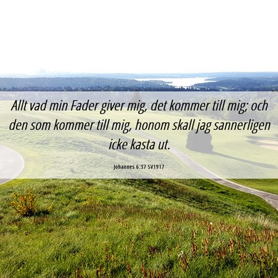 Picture 06 - Johannes 6:37 SV1917 - Allt vad min Fader giver mig, det kommer till - Bible Verse Picture