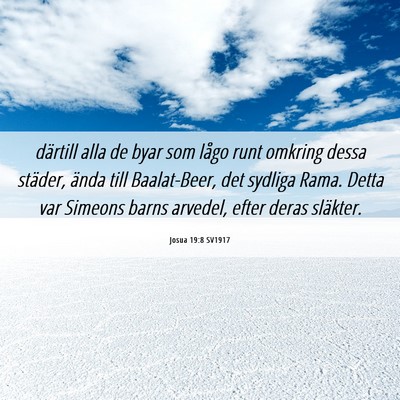 Picture 06 - Josua 19:8 SV1917 - därtill alla de byar som lågo runt omkring - Bible Verse Picture