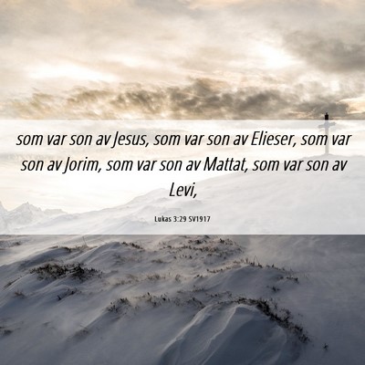 Picture 06 - Lukas 3:29 SV1917 - som var son av Jesus, som var son av Elieser, som - Bible Verse Picture