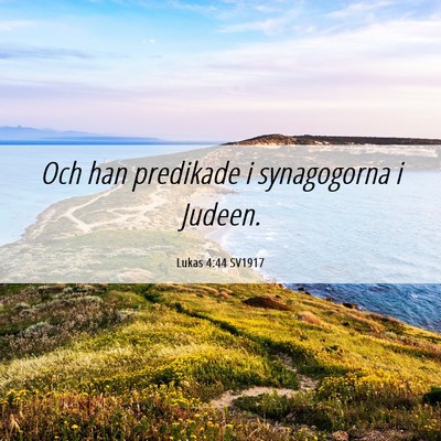 Picture 06 - Lukas 4:44 SV1917 - Och han predikade i synagogorna i - Bible Verse Picture
