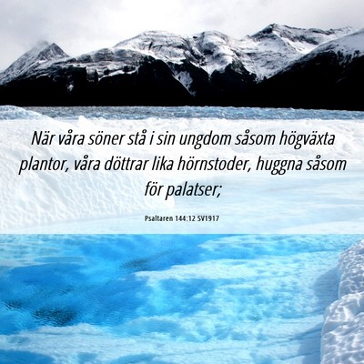 Picture 06 - Psaltaren 144:12 SV1917 - När våra söner stå i sin ungdom såsom - Bible Verse Picture