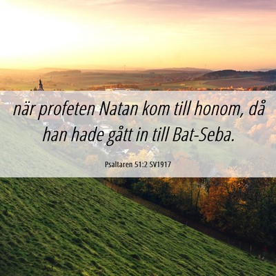 Picture 06 - Psaltaren 51:2 SV1917 - när profeten Natan kom till honom, då han hade - Bible Verse Picture