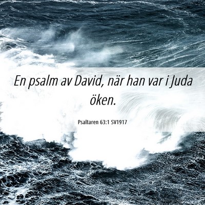Picture 06 - Psaltaren 63:1 SV1917 - En psalm av David, när han var i Juda - Bible Verse Picture