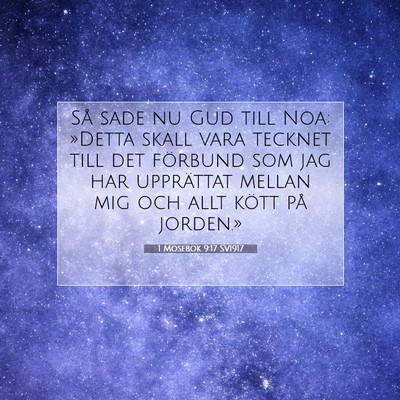 Picture 07 - 1 Mosebok 9:17 SV1917 - Så sade nu Gud till Noa: »Detta skall vara - Bible Verse Picture