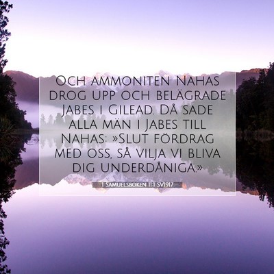 Picture 07 - 1 Samuelsboken 11:1 SV1917 - Och ammoniten Nahas drog upp och belägrade Jabes - Bible Verse Picture