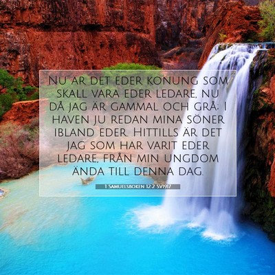 Picture 07 - 1 Samuelsboken 12:2 SV1917 - Nu är det eder konung som skall vara eder - Bible Verse Picture