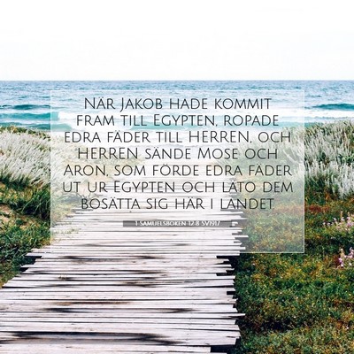 Picture 07 - 1 Samuelsboken 12:8 SV1917 - När Jakob hade kommit fram till Egypten, ropade - Bible Verse Picture