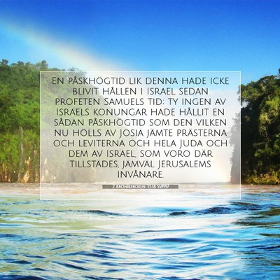 Picture 07 - 2 Krönikeboken 35:18 SV1917 - En påskhögtid lik denna hade icke blivit - Bible Verse Picture