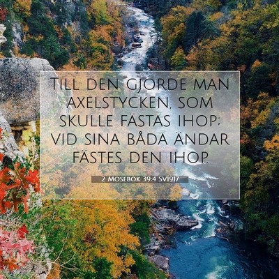 Picture 07 - 2 Mosebok 39:4 SV1917 - Till den gjorde man axelstycken, som skulle - Bible Verse Picture