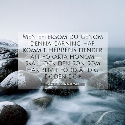 Picture 07 - 2 Samuelsboken 12:14 SV1917 - Men eftersom du genom denna gärning har kommit - Bible Verse Picture