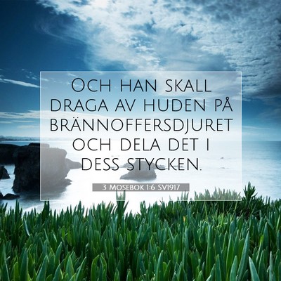 Picture 07 - 3 Mosebok 1:6 SV1917 - Och han skall draga av huden på - Bible Verse Picture