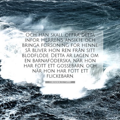 Picture 07 - 3 Mosebok 12:7 SV1917 - Och han skall offra detta inför HERRENS ansikte - Bible Verse Picture