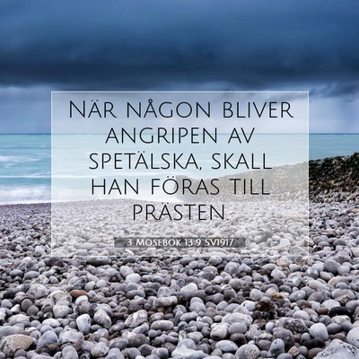 Picture 07 - 3 Mosebok 13:9 SV1917 - När någon bliver angripen av spetälska, skall - Bible Verse Picture