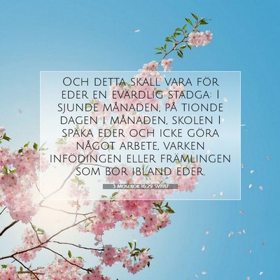 Picture 07 - 3 Mosebok 16:29 SV1917 - Och detta skall vara för eder en evärdlig - Bible Verse Picture