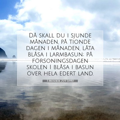 Picture 07 - 3 Mosebok 25:9 SV1917 - Då skall du i sjunde månaden, på tionde dagen - Bible Verse Picture