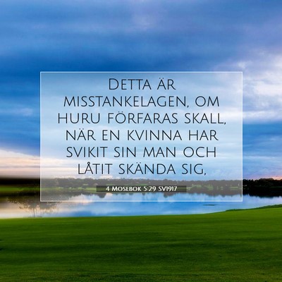 Picture 07 - 4 Mosebok 5:29 SV1917 - Detta är misstankelagen, om huru förfaras - Bible Verse Picture