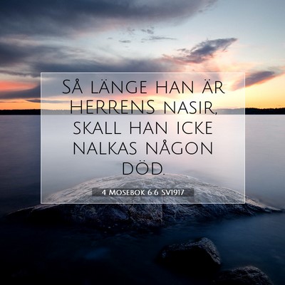 Picture 07 - 4 Mosebok 6:6 SV1917 - Så länge han är HERRENS nasir, skall han icke - Bible Verse Picture