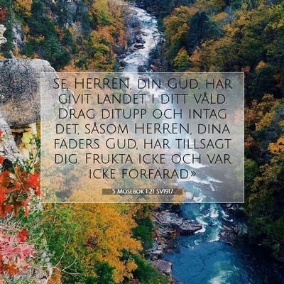 Picture 07 - 5 Mosebok 1:21 SV1917 - Se, HERREN, din Gud, har givit landet i ditt - Bible Verse Picture