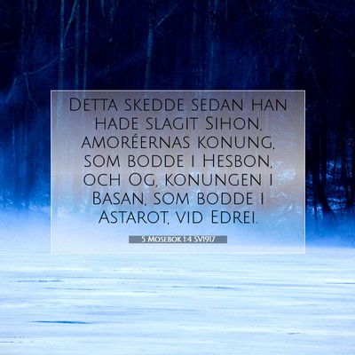 Picture 07 - 5 Mosebok 1:4 SV1917 - Detta skedde sedan han hade slagit Sihon, - Bible Verse Picture