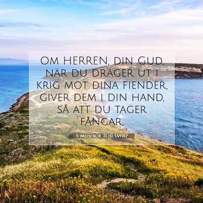 Picture 07 - 5 Mosebok 21:10 SV1917 - Om HERREN, din Gud, när du drager ut i krig mot - Bible Verse Picture