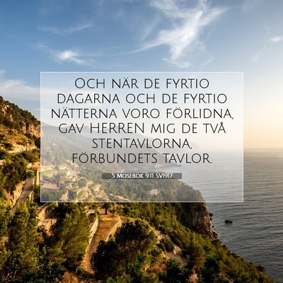 Picture 07 - 5 Mosebok 9:11 SV1917 - Och när de fyrtio dagarna och de fyrtio - Bible Verse Picture
