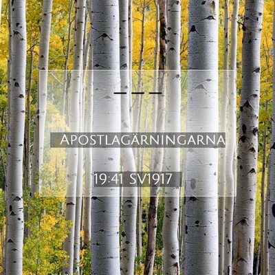 Picture 07 - Apostlagärningarna 19:41 SV1917 -  - Bible Verse Picture
