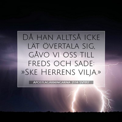 Picture 07 - Apostlagärningarna 21:14 SV1917 - Då han alltså icke lät övertala sig, gåvo vi - Bible Verse Picture