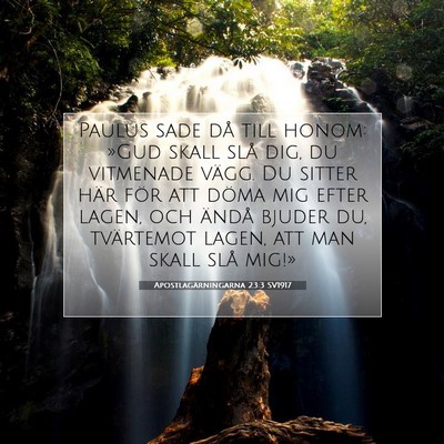 Picture 07 - Apostlagärningarna 23:3 SV1917 - Paulus sade då till honom: »Gud skall slå dig, - Bible Verse Picture